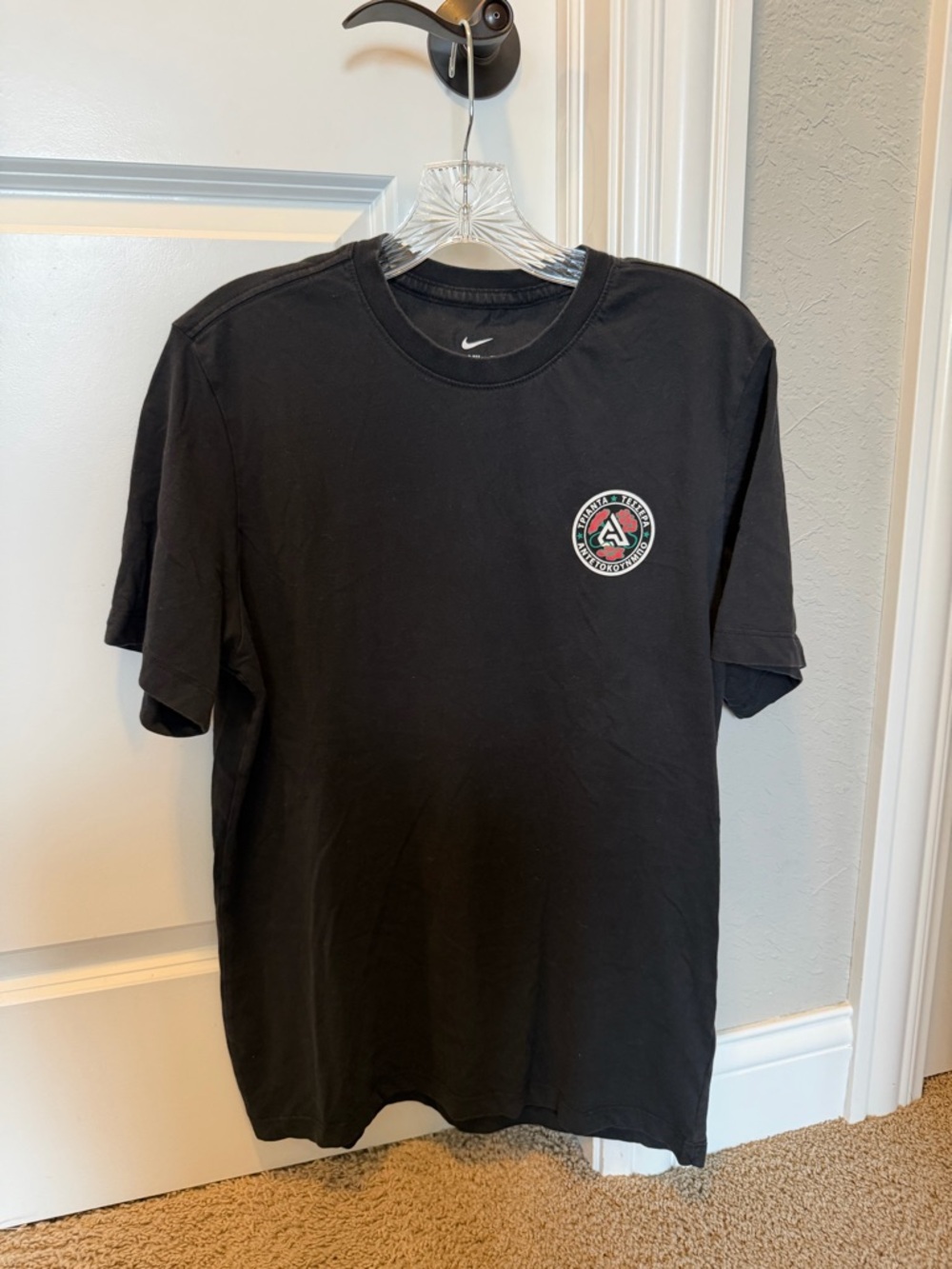 Nike Black Short-Sleeve Tee with Small Chest Patch